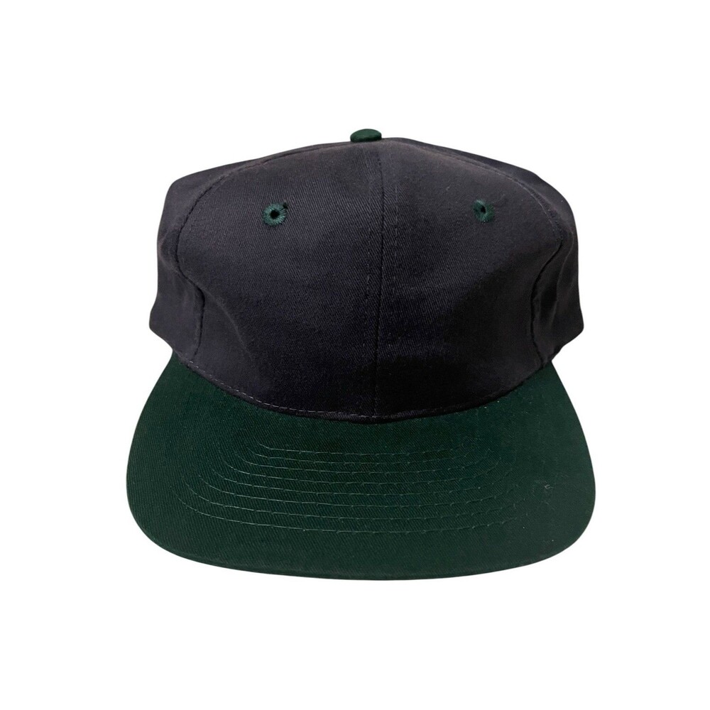 Vintage 90s Otto Blue Green Two Tone Blank Strapback Hat Cap One Size Fits All